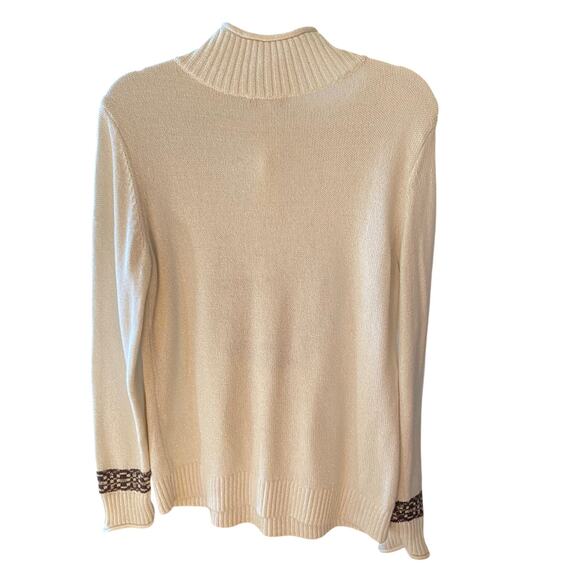 Christopher & Banks Moose Christmas Sweater Womens Size Medium - Picture 2 of 9